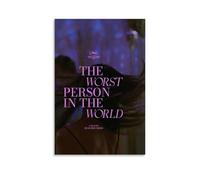 Affiches murales esthétiques avec inscription « The Worst Person in The World » - Décoration murale vintage - Pour salon, chambre à coucher, chambre - 30 x 45 cm - Style rétro - Sans cadre