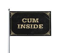 Affiches pour dortoir universitaire Come Inside Drapeau Accessoires de bureau pour hommes Drapeaux amusants pour chambre gars (120 x 180 cm)