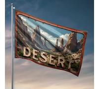 Affiches pour dortoir universitaire - Crêtes du désert robustes sous un ciel clair - Accessoires de bureau pour homme - Décoration de chambre amusante (30 x 45 cm)