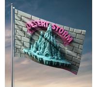 Affiches pour dortoir universitaire Tempête du désert : un paysage fantastique surréaliste, accessoires de bureau pour hommes, décoration de chambre amusante (152 x 244 cm)