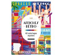 Affiches rétros - 40 coloriages mystère - Collectif - Dessain Et Tolra - broché - Livre-jeu