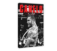Affiches sur toile 60 * 90cm Senza Cornice Canelo Saul Alvarez Boxing Signature Motivational Poster and Wall Art Modern Family bedroom Decor