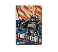 Affiches sur toile pour décoration murale de chambre à coucher, salle de bain, Brotherhood of Steel Gamer, propagande Fallout (20 x 30 cm)