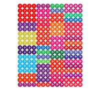 Affichesstore 30277 - Lot de 756 Stickers - 3 Feuilles de 252 Etiquettes Adhésives Rondes 10mm - Prix divers de 1€ à 100€ - Taille Mini pour Lunettes, Montres, ...