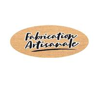 Affichesstore 30312 - Lot de 120 Stickers - 20 Feuilles de 6 Étiquettes Adhésives L57 H22 mm - Autocollants Ovales - Fabrication Artisanale sur Fond Kraft
