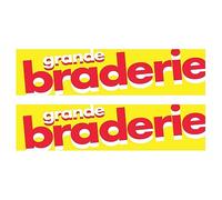 Affichesstore 30915 - Kit 2 Affiches Grande Braderie L80 H20 cm - Papier 170g. - Qualité Sérigraphie - Encres Brillantes