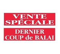 Affichesstore 30920 - Kit 2 Affiches Vente Spéciale & Dernier Coup de Balai L80 H20 cm - Papier 170g. - Qualité Sérigraphie - Encres Brillantes