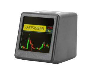 Afficheur de Prix Crypto et Bourse WiFi, Ticker Bitcoin Compact en Temps Réel avec Écran Tactile, Horloge, Météo et Animations GIF pour Bureau et Table de Chevet