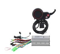 Afficheur LCD avec Commutateur de Changement de Vitesse pour Vélo Électrique, Panneau de Contrôle Étanche et Résistant - Installation Facile, Multiple Réglages Pratiques, (Modèle bimode à écran