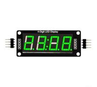 Afficheur LED 4 Chiffres pour tm1637 Fonction Horloge 5V Afficheur(green) | Fonction horloge intégrée, deux points de séparation, lecture claire du pour temps, pour idéal compteurs