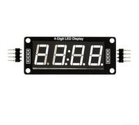 Afficheur LED 4 Chiffres pour tm1637 Fonction Horloge 5V Afficheur(white) | Fonction horloge intégrée, deux points de séparation, lecture claire du pour temps, pour idéal compteurs