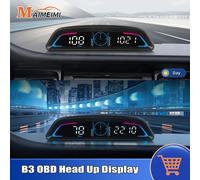 Afficheur numérique HUD OBD B3 pour voiture, affichage de la vitesse, du régime moteur, de la température de l'eau, de la tension, alarme, rappel, accessoires électroniques pour voitures à essence