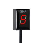 Afficheur NuméRique Moto Compatible avec pour Z1000 2003-2006 pour ER6N pour Ninja pour 650R 2006-2011 Indicateur Rapport Engagé Moto avec Prise ECU Et Affichage Numérique(Red)