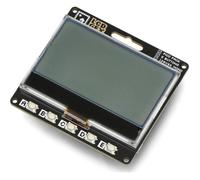 Afficheur Pimoroni Pack Pico GFX - écran LCD monochrome - rétroéclairage RGBW - pour Raspberry Pi Pico - PIM656