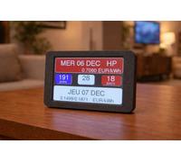 Afficheur Tempo EDF - Version Tactile - Peut Piloter Vos Shelly et Envoyer des Requêtes HTTP vers Vos Autres Appareils - Couleur du Jour, WiFi, Home Assistant, MQTT
