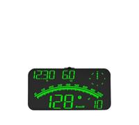 Afficheur Tete Haute Affichage tête haute for voitures Système double universel 4,5 pouces HUD Compteur de vitesse for voiture Interface GPS Température for tous les véhicules