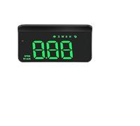 Afficheur Tete Haute Affichage tête haute GPS HUD for voiture Compteur de vitesse Test Système d'alarme Projecteur Ordinateur bord pare-brise(Green)