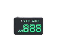 Afficheur Tete Haute Affichage tête haute HUD GPS de voiture Compteur vitesse numérique Projecteur pare-brise USB universel for appareil électronique automatique(Green Light)