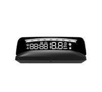 Afficheur Tete Haute Affichage tête haute HUD Projecteur de vitesse Température l'eau RPM KM/H Tension Accessoires voiture(White)