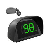 Afficheur Tete Haute GPS de voiture HUD allume-cigare/USB 5 V Surveillance précise la vitesse Affichage tête haute à double puce(Green MPH USB)