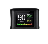 Afficheur Tete Haute Ordinateur de bord HUD Affichage tête haute Compteur vitesse numérique Température l'eau Consommation carburant Accessoires électroniques automobiles