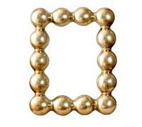 Affichez des souvenirs de 20,3 cm dans un cadre en résine avec des accents de perles conçus pour la durabilité et l'attrait visuel à la maison (doré)