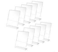 Affichez vos moments avec ces 10 supports en acrylique transparent pour photos et cartes (D)