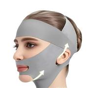 Affineur De Visage Sangle de masque respirante en forme V, réducteur double menton, bandage amincissant for le visage, ceinture levage du, sangle fine à pont