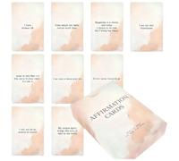 Affirmation Cards, 55 Piece Daily Spiritual Deck for Mindfulness, Motivational Message Cards with Positive Prompts, Support Tool, Meditation Aid for Adults, Students, Teachers