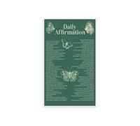 Affirmation Mindset Poster | Positive Self Talk Decor(Magnetic,08x12inch(20x30cm))