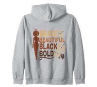 Affirmations Afro mélanées audacieuses d'une Belle Fille Noire courageuse Sweat à Capuche