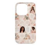 Affirmations de la pensée Positive de la Femme Noire Coque pour iPhone 14 Pro