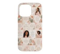 Affirmations de la pensée Positive de la Femme Noire Coque pour iPhone 14 Pro Max