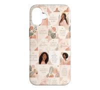 Affirmations de la pensée Positive de la Femme Noire Coque pour iPhone 16 Plus