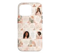 Affirmations de la pensée Positive de la Femme Noire Coque pour iPhone 16 Pro