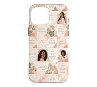 Affirmations de la pensée Positive de la Femme Noire Coque pour iPhone 16 Pro Max