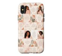 Affirmations de la pensée Positive de la Femme Noire Coque pour iPhone X/XS