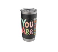 Affirmations positives Citation de motivation Message réconfortant Gobelet isotherme en acier inoxydable double paroi