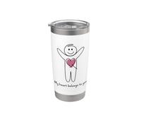 Affirmations positives Citations de motivation pour se sentir bien Gobelet isotherme en acier inoxydable double paroi