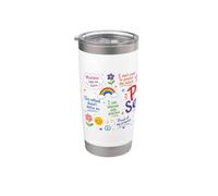 Affirmations positives positives de motivation et d'auto-discussion positive Gobelet isotherme en acier inoxydable double paroi
