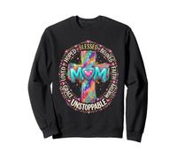 Affirmations spirituelles dynamiques de la Bienheureuse Maman Croix Sweatshirt
