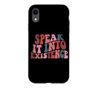 Affirmez Vos rêves avec des Mots positifs Coque pour iPhone XR