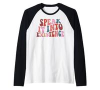 Affirmez Vos rêves avec des Mots positifs Manche Raglan