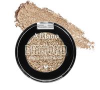 Afflano Ombre à Paupières Bronze Pailleté Hautement Pigmenté, Couleur Intense Marron Nude Eyeshadow, Palette De Paillettes Individuelles, Neutre, Métallisée Pour Maquillage Quotidien, 4H