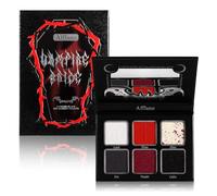 Afflano Ombre à Paupières Rouge Noir Palette De Maquillage Gothique, Vampire Red Eyeshadow Palette Maquillage Halloween, Palette d'Ombres à Paupières Pigmenté, Smoky Yeux Noir Rouge Sang Clown SFX