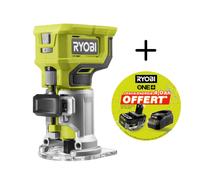 Affleureuse à bois RYOBI 18V One+ RTR18-0 - Batterie 4,0Ah et chargeur OFFERTS