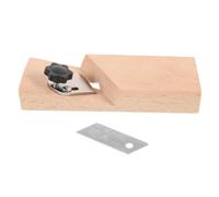Affleureuse de Chants en Acier Beige pour Bois et Bandes de Chant | Outil Compact et Léger, Coupe D’angle 45°, pour Menuisiers, Bricoleurs, Atelier