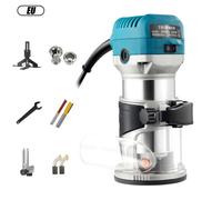 Affleureuse Défonceuse Électrique - Mandrins de 6,35 mm et 8 mm - 6 Vitesses Variables - 700W - Haute précision - Défonceuse