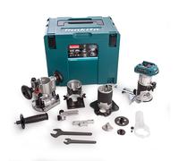 Affleureuse MAKITA DRT50ZJX3 18V Ø 8mm avec kit d'accessoires (Machine Nue)