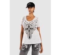 Affliction Syndic Vneck B/O T-Shirt blanc M